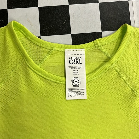 NWT POWER UP MIDI TEE •T-Shirt Mi-Long Power Up• Athleta Girl (Size XXL/16) - Picture 2 of 6